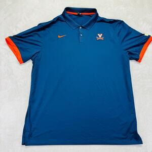 Virginia‎ Cavaliers Polo Shirt Men XL Nike Elite Dri-Fit Basketball College NCAA